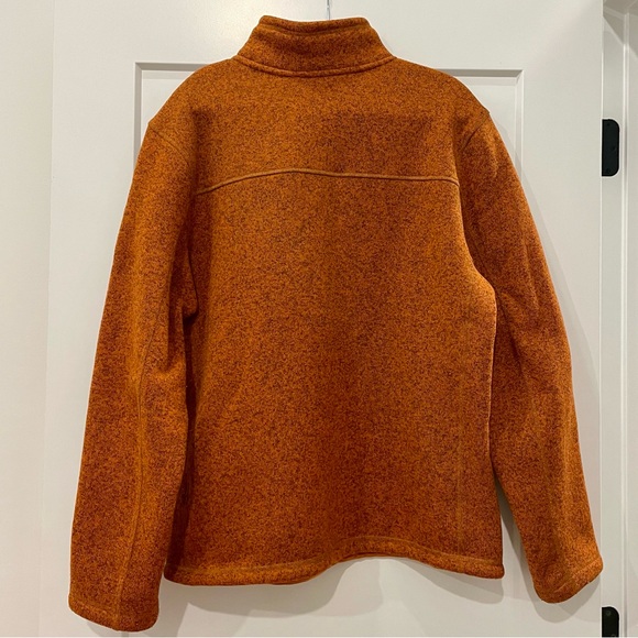 The North Face Men's Orange Zip-Up Sweater Large - Picture 2 of 6